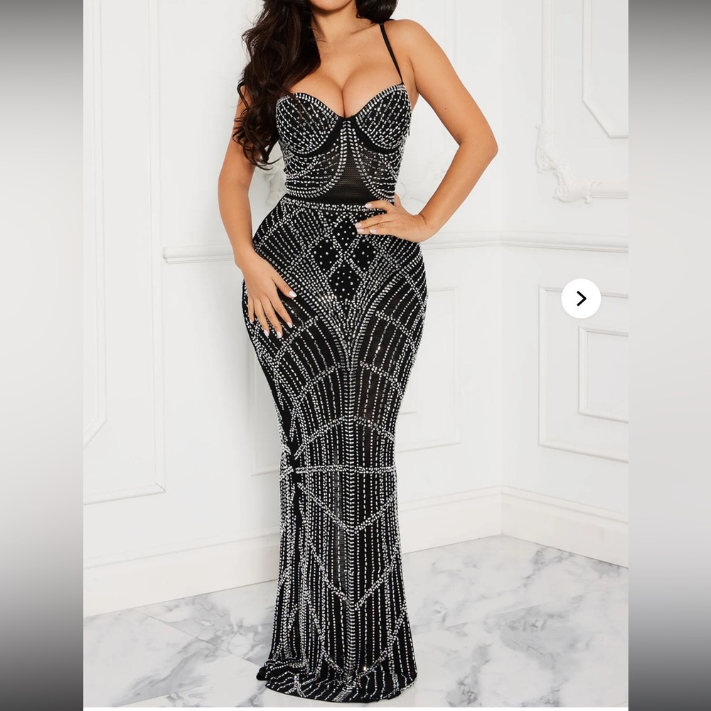 Prom Dress Sparkle Mesh Gala Dress